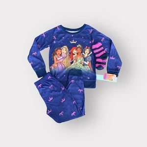 Ariel Tiana DISNEY PRINCESS Pajama Set with Socks Girls NEW - Picture 1 of 8
