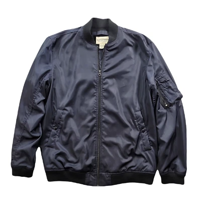 Куртка мужская Ralph Lauren Denim Supply Varsity большая темно-синяя с подкладкой из шерстяной смеси - Изображение 1 из 4