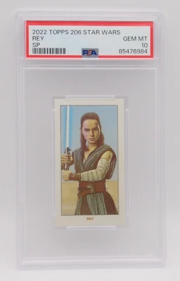 Topps Star Wars 206 Wave 3 Rey Image Variation Short Print SP PSA Gem MINT 10 - Image 1 of 2