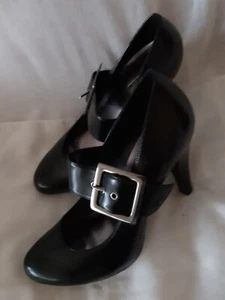 High Heels - Graceland/Deichmann - Größe 38 Schwarz mit Schnalle - Bild 1 von 5