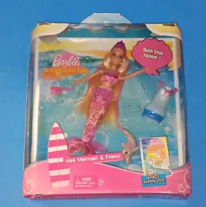 Barbie "A Mermaid Tale" 2009 rara en Mini Mermaid & Friend - Mattel T3364 *LEER* - Imagen 1 de 6