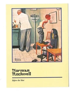 Before the Shot Norman Rockwell 1958 cover 1987 Postcard - Picture 1 of 2