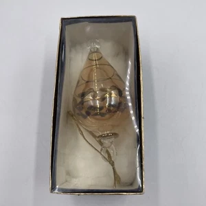 Ägyptisches Glas 7 Zoll mundgeblasen & handbemalt 24k Gold Turm Ornament - Bild 1 von 12