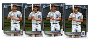 Lote de 4 tarjetas (LJ) Bowman Chrome Cris Rodriguez 1st Prospect 2025 - Imagen 1 de 1