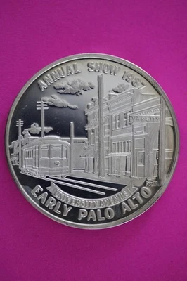 Rare 1987 Palo Alto Coin Club 30th Years on Peninsula 1 OZ 999 Silver Round 2391 - Image 1 of 3