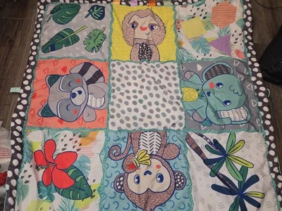 Infantino Giant Sensory Discovery Mat 48" X 48" Portátil Infantil Abdomen Time Mat Foto 1 de 3