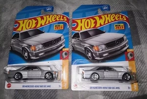 2023 Hot Wheels '89 Mercedes-Benz 560 SEC AMG MB Silver M Case - Lot of 2 | NEW! - Picture 1 of 10