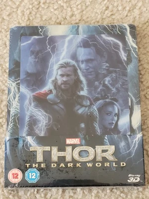 Тор: Темный мир 3D Zaavi эксклюзивный Steelbook линзовидный издание новый - Изображение 1 из 3