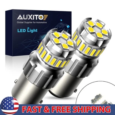 AUXITO 2x 1156 LED Luz Inversa Respaldo Aparcamiento DRL Bombillas 6500K Blanco Sin Errores Foto 1 de 4