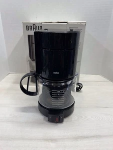 Braun Aromaster 10 Cup Coffee Maker Type 4085 Black w/ Carafe Tested Works - Picture 1 of 4
