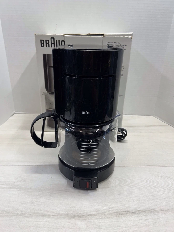 Cafetera Braun Aromaster 10 tazas tipo 4085 negra con jarra probada funciona Foto 1 de 4