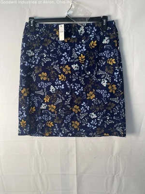 Falda de pana para mujer Talbots hojas multicolores nueva con etiquetas, talla 8 Foto 1 de 3