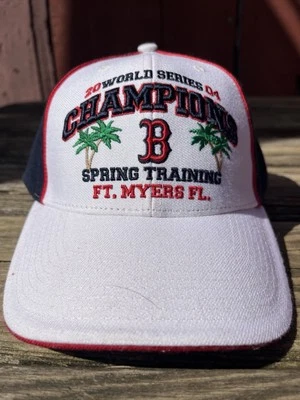 MLB BOSTON RED SOX 2005 Rare Spring Training 2004 World Series New Tags Vtg NOS - Image 1 of 4