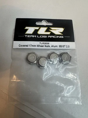 Team Losi Racing Covered 17mm Wheel Nuts Alum 8B/8T 2.0 TLR3538 Gas Car/Truck - Image 1 of 2