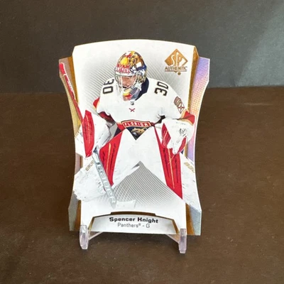 2021-22 Upper Deck SP AUTHENTIC DIE CUTS Hockey #DC-16 Spencer Knight EX/NM - Image 1 of 2