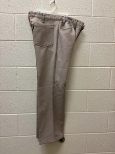 VTG 70s Levis Black Tab Slacks Dacron Polyester Western Pleated Pants Size 34x30 - Picture 1 of 7