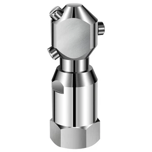 3/4" 360 Degree Rotating Spraying Tank Hardened Stainless Steel Washing Nozzle - Picture 1 of 13