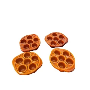 Juego de 4 platos para hornear vintage de terracota de 5" - Imagen 1 de 4