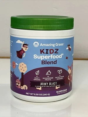 Increíble superalimento Grass Kidz: verduras orgánicas, frutas, 30 porciones (paquete de 1)  Foto 1 de 4