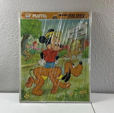 PUZZLE DE CARTÓN WALT DISNEY PLUTO & MICKEY MOUSE 11" X 14" Foto 1 de 4