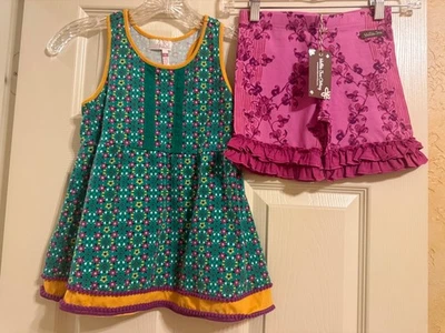 NWT Matilda Jane Shorties and Top Enchanted Garden Girls Size 8 - Image 1 of 4