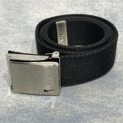 Cinto Nike Golf Swoosh masculino preto tamanho único ajustável 47,5 pol - Imagem 1 de 4