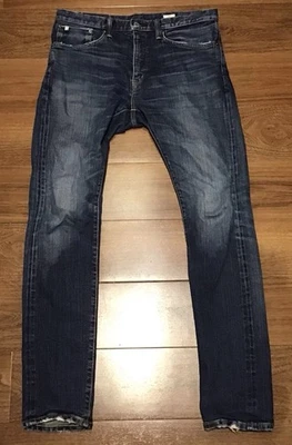 Pantalones de mezclilla EDWIN ED80 pierna recta lavado oscuro para hombre talla 33 X 33 ribete japonés  Foto 1 de 4