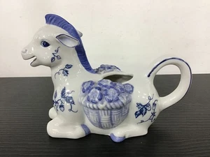 1986 Franklin Mint Hallie Greer Donkey Creamer | Country Friends  - Picture 1 of 5