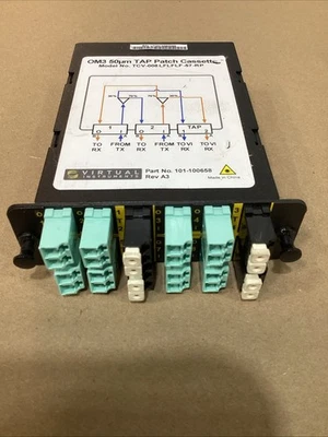 Virtual Instruments TCV-008LFLFLF-57-RP OM3 50uM Tap Patch Cassette - Image 1 of 3