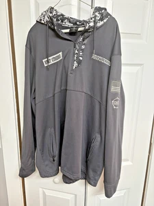 Mens WEST VIRGINIA Colosseum Salute To Service ZIP CamoJacket XXL GRAY Pre-Owned - Picture 1 of 14