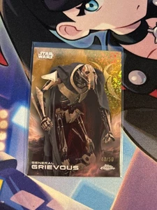 2025 Topps Star Wars Chrome General Greivous 40/50 Gold Refractor #49 - Picture 1 of 2