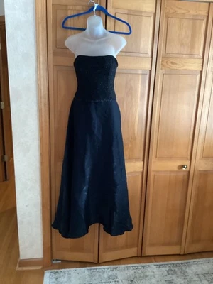 Vestido De Colección Y2K Jessica McClintock Gunne Sax Millennium 2000 Negro Talla 6 Foto 1 de 4