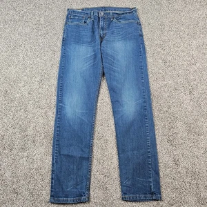 Levis 502 Jeans Mens 32x30 Regular Tapered Stretch Skate Work Distress Whisker - Picture 1 of 15