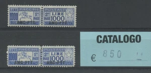 TRIESTE 1954 PACCHI L.1000 DUE TIPI ** LUSSO - Picture 1 of 1