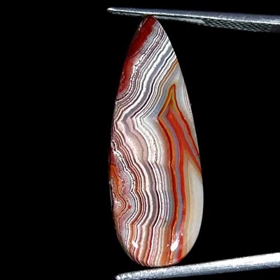 Piedra preciosa suelta cabujón pera charoita púrpura natural de 26,40 quilates 19x33x6 mm Foto 1 de 4