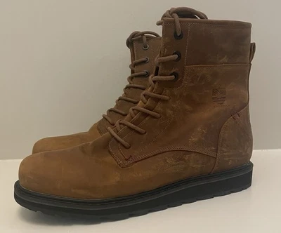 Stivali Royal Canadian Uomo 12 King Grano Marrone Impermeabile Pelle Zip Laterale Pile - Immagine 1 di 4