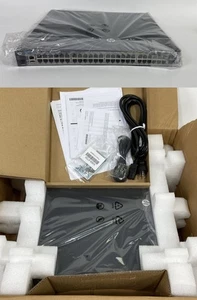 HP Aruba 3800 Series 48G POE + 4SFP + 48-portowy przełącznik gigabitowy 4x-10G SFP + J9574A - Zdjęcie 1 z 9