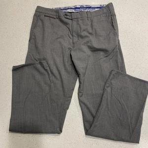 Tommy Bahama Men's 38x32 Gray WOOL Blend Flat front Casual Dress Pants - Picture 1 of 8