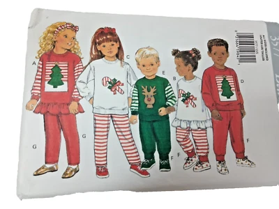 Butterick 3577 Unisex Sweatsuits Kid Sewing Pattern Size 2-6X  Envelope Damage - Image 1 of 4