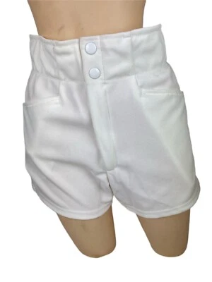 Pantalones Cortos de Entrenamiento De Colección Años 70 Pequeños Blancos Majestuosos Deadstock Entrenadores Entrenador Gimnasio PE Foto 1 de 4