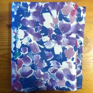 GENUINE VINTAGE RETRO FLORAL 18 x 22 " COTTON FABRIC REMNANT SCRAP SEWING FQ - Picture 1 of 1