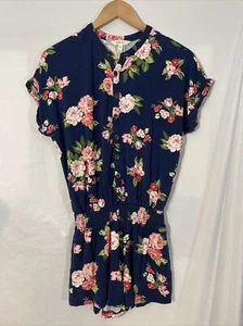 Matilda Jane Size XS Brilliant Daydream Be Bold Romper Blue Floral Womens - Picture 1 of 3