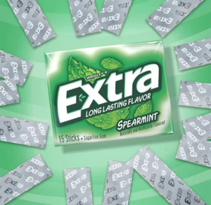 3x Packs Wrigley's Extra Spearmint Flavor Gum | 15 Sticks Per Pack | Sugar Free! - Picture 1 of 5