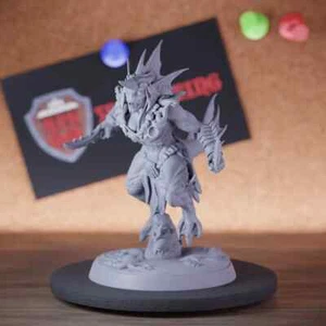 Female Triton Guard Miniature Sea Warrior Mini Dungeons and Dragons DnD 5e TTRPG - Picture 1 of 8