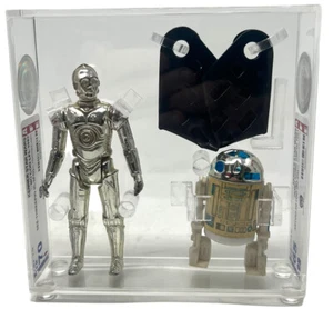 R2D2 + C3PO -Kenner Star Wars LFL AFE grading 1981/82 AFA UKG -INKgrafiX TOYS A1 - Picture 1 of 8