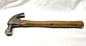 VINTAGE 16 oz Stanley Claw Hammer USA w Nicely Aged Hartwell Hickory Handle - Picture 1 of 12