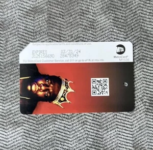 Biggie Smalls “The Notorious B.I.G.” Metro Card 2022 Limited Edition!  - Picture 1 of 1