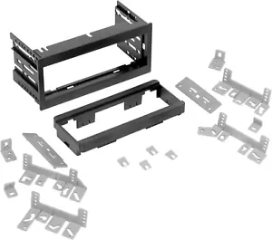 Single DIN Radio Dash Kit with Universal Brackets for 1982-04 GM Vehicles - Picture 1 of 12
