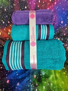 CASA COPENHAGEN & AMERICAN LINEN BRIGHT COLOR TOWEL SET *3 PC AND FREE SHIPPING - Picture 1 of 1