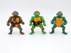 TMNT Teenage Mutant Ninja Turtles 1988 LOT Donatello Raphael & Michaelangelo Vintage - Bild 1 von 3